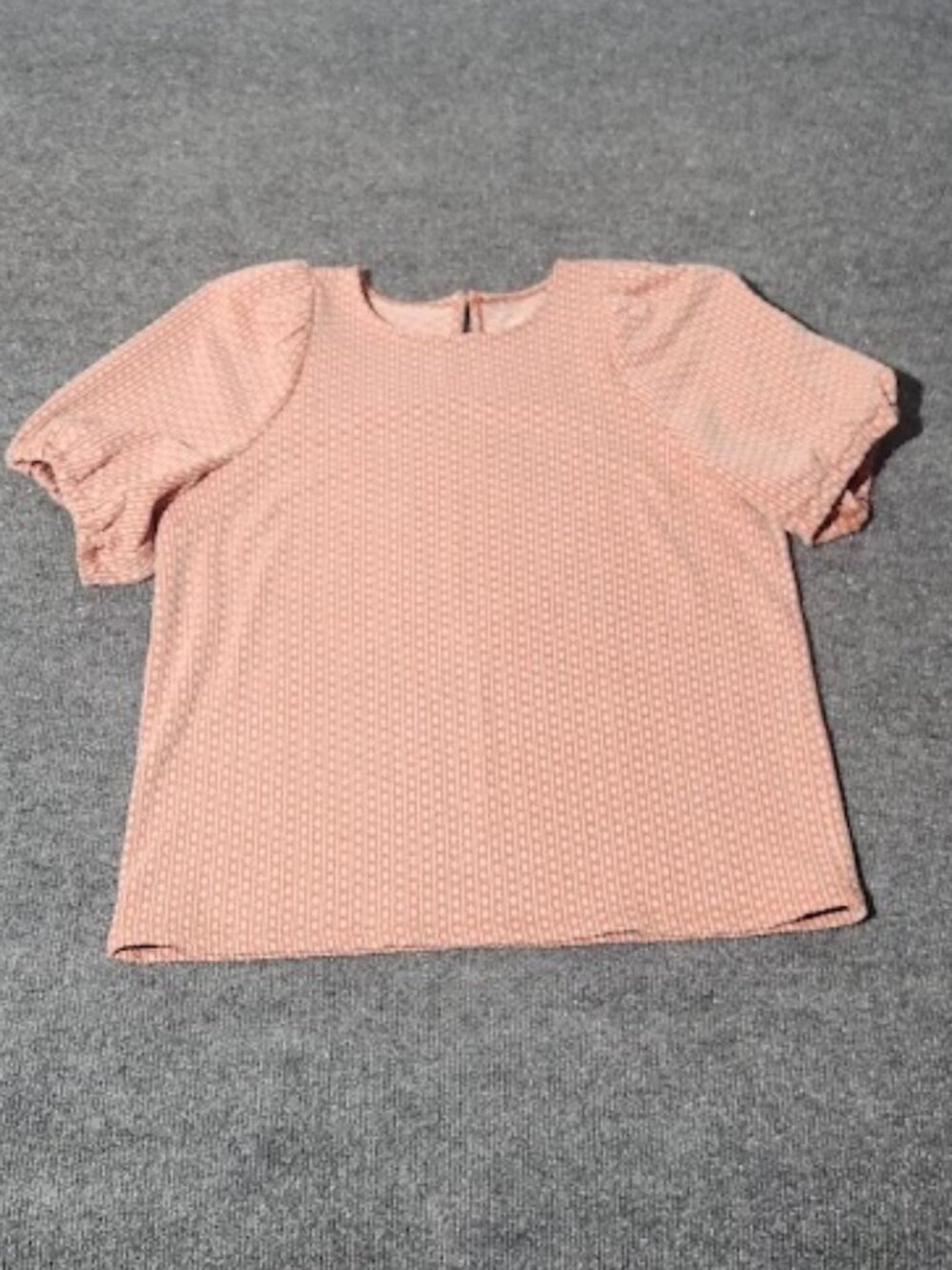 Madewell Women's Floral Jacquard Puff Sleeve Tee in size medium